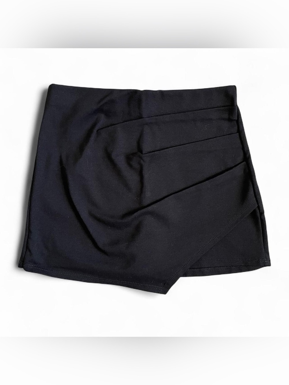 Windsor Black Wrap-Style Skort